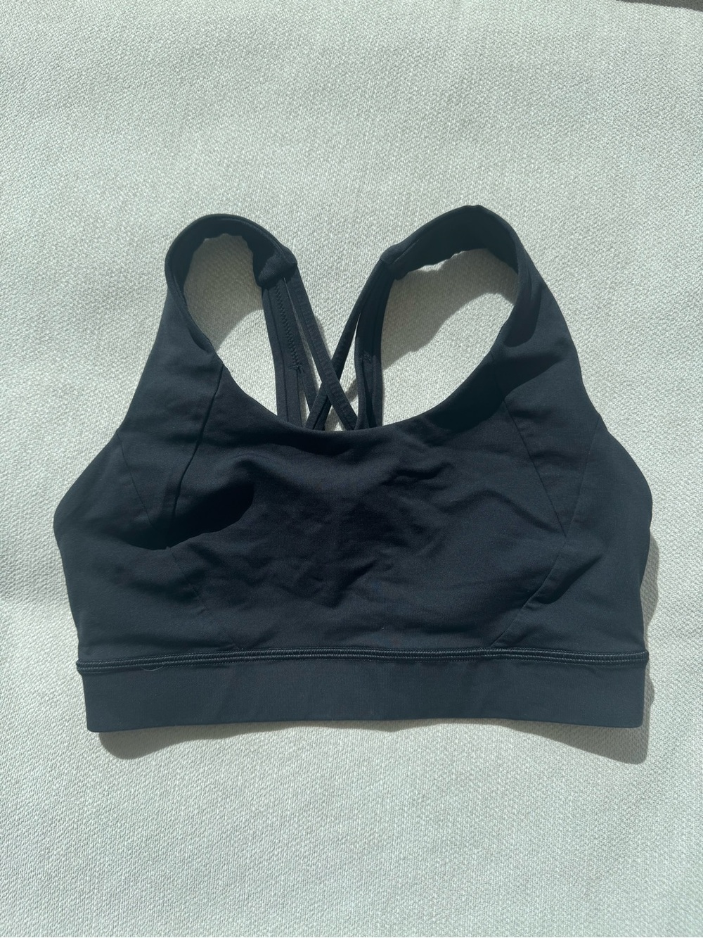 lululemon athletica Black Strappy Cross-Back Sports Bra